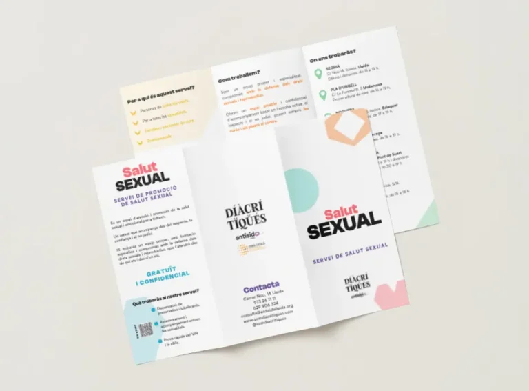 Tríptic Servei Salut Sexual Diacrítiques